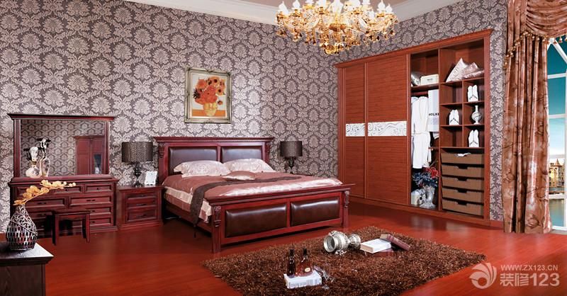 美式风格卧室壁橱装修效果图大全2023图片