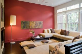 90平后现代风格沙发背景墙装修效果图欣赏