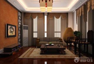 新中式风格最新客厅装修效果图欣赏