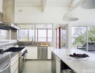 高质感厨房铝合金组合柜装修实景图欣赏