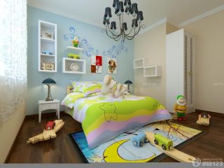 儿童房双人床装修效果图大全2023图片