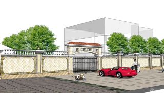 2023最新别墅不锈钢围墙大门设计图片