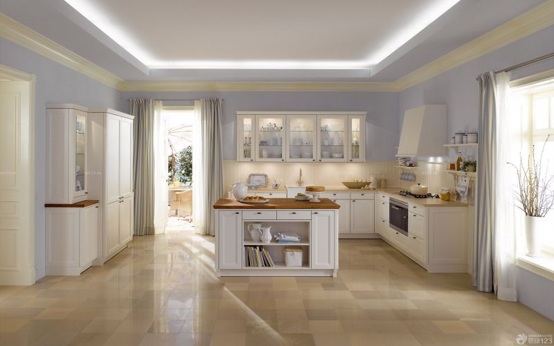 2023交换空间欧式样板房厨房组合柜设计图片大全