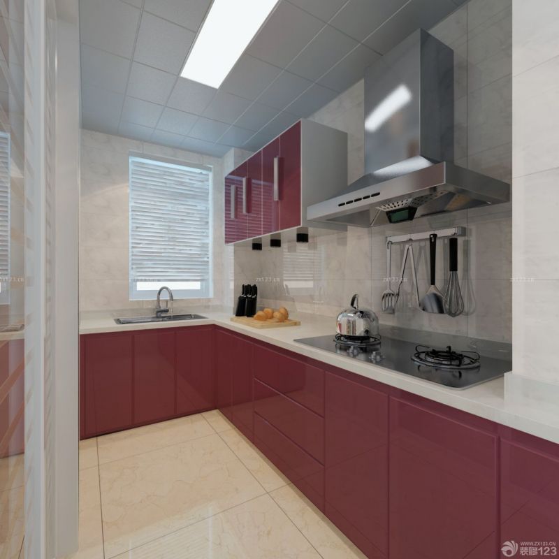 二居室厨房橱柜颜色效果图欣赏