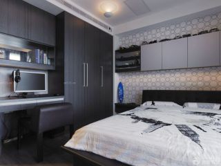 2023现代时尚风格128平米家装卧室衣柜设计效果图
