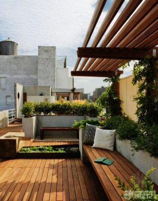 美式风格屋顶花园装修实景图片欣赏