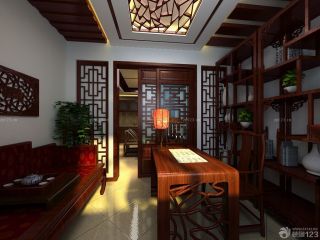 中式红木博古架装修效果图欣赏
