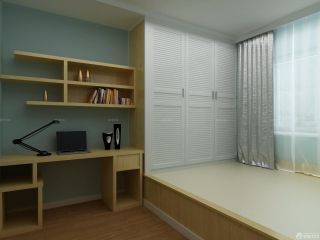 现代日式风格75平米家居卧室榻榻米设计效果图片