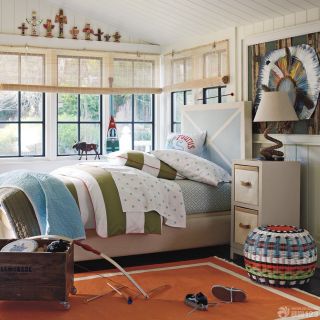 北欧风格小洋房卧室设计实景图片