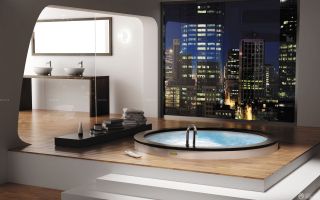 最新现代浴室玻璃隔断装修效果图大全2023图片