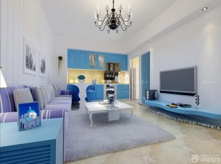 简约地中海风格小户型公寓装修图片