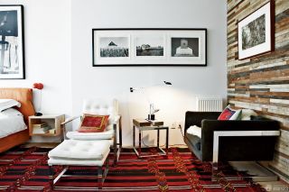 北欧风格40平方单身公寓装修实景图