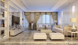 最新简欧式客厅装修风格组合沙发效果图