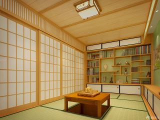 最新日式风格书房榻榻米装修效果图设计