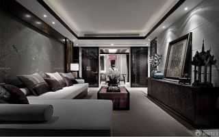 最新东南亚风格客厅沙发摆放实景图片
