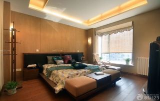 最新200平米东南亚风格卧室飘窗实景图
