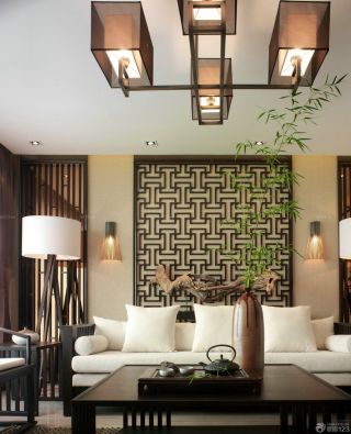 最新180平米东南亚风格客厅装饰实景图