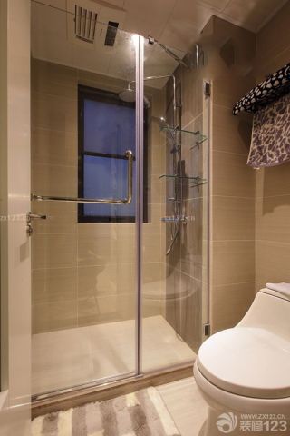 玻璃卫生间淋浴隔断设计图片