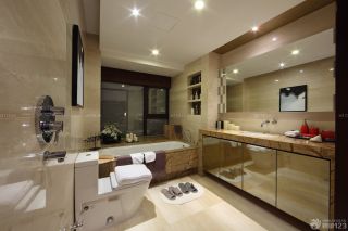 最新150平米现代风格家庭卫生间装修图片