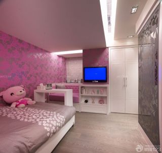 最新110平米现代风格卧室壁纸效果图片欣赏