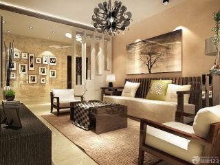 100平米三居室中式风格设计效果图片