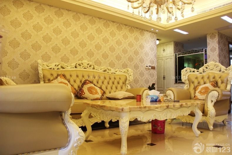 70平房屋客厅壁纸装修效果图片欣赏