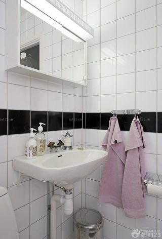 北欧风格小户型 卫生间设计图片