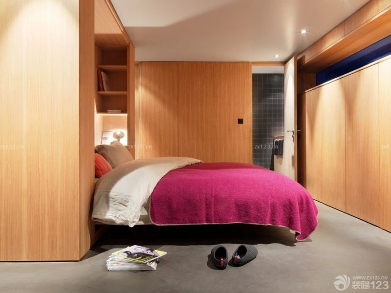 小户型简约风格主卧室空间设计效果图