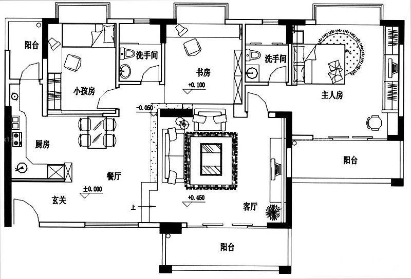 120平方房子设计图2023