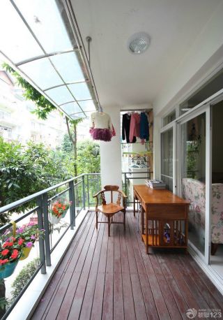 一室中式小户型景观阳台效果图大全
