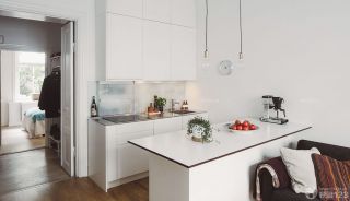 经典小户型厨房橱柜设计效果图2023