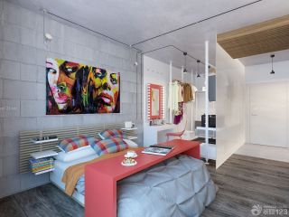 新房卧室现代简约风格床装修图片大全