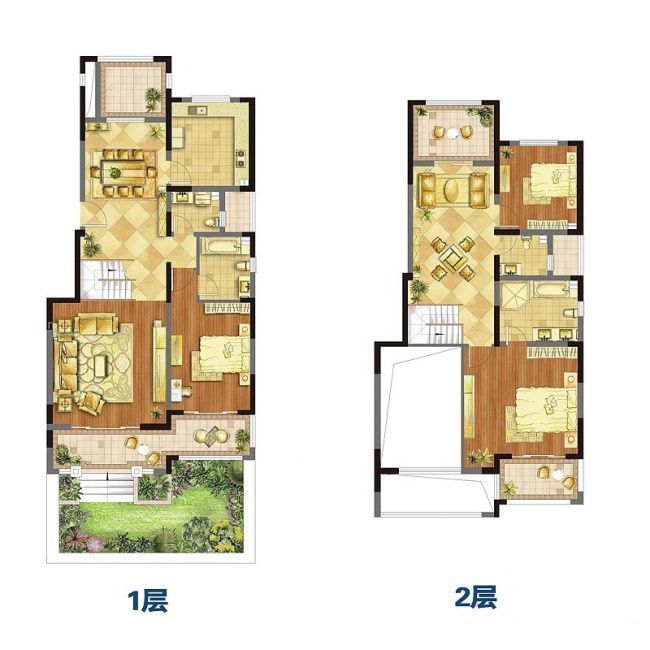 20万农村度假别墅平面户型图2023