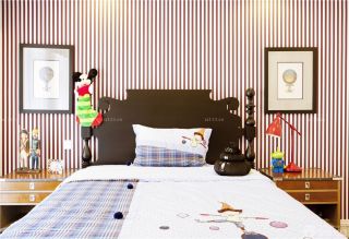 最新创意儿童房间单人床装修图片