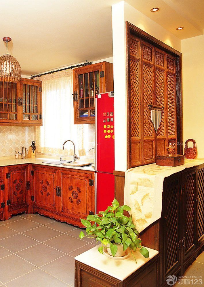 2025东南亚风格厨房装修设计图