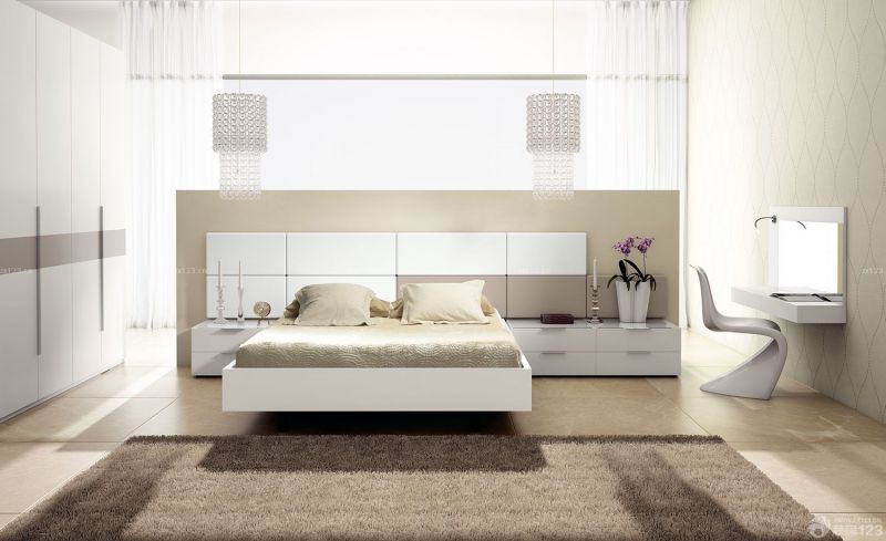 2023最新二室一厅现代简约风格床装修图片