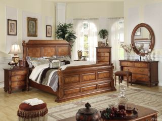大卧室美式古典实木家具装修实景图欣赏