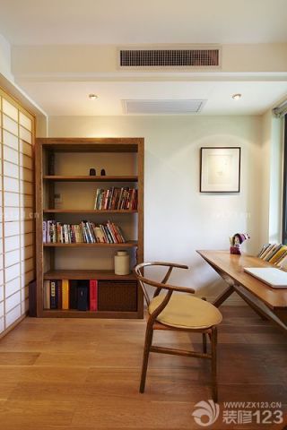 新中式家具书房设计实景图欣赏