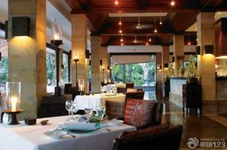 豪华东南亚风格室内餐厅家具装修效果图欣赏