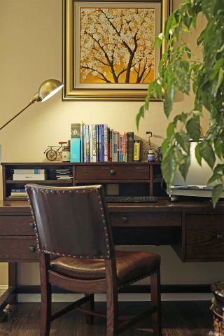 2023仅供美式办公室古典实木家具图片