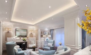 2023最新暖色调房屋现代美式沙发装修图片
