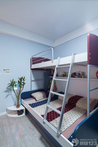 儿童房双层床设计效果图欣赏