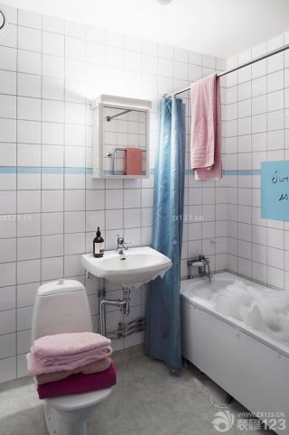 一室小户型现代简约风格卫生间装修图片