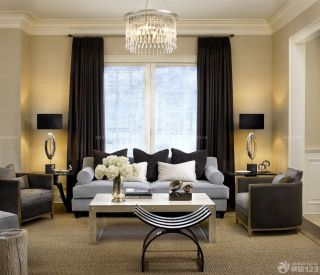 2023最新房屋客厅美式单人沙发装修图片