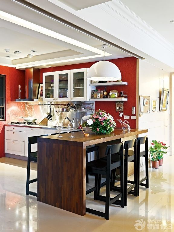 大户型房屋美式乡村吧台装修案例大全