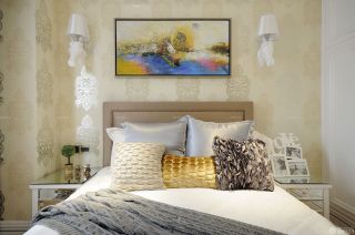 浪漫家居卧室欧式风格背景墙装修案例