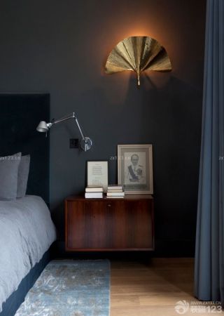 现代美式卧室家具装修实景图片大全
