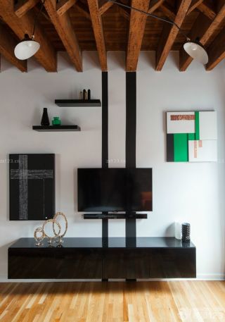 最新家居客厅简约电视柜设计效果图