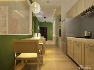 家庭小餐厅现代风格实木家具设计效果图片