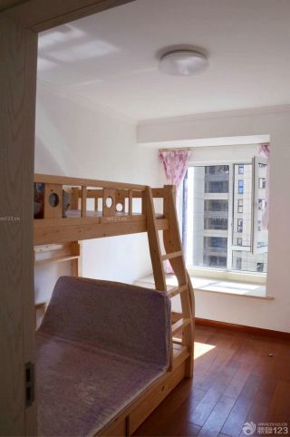 交换空间儿童房母子高低床装修实景图